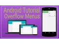 Android Tutorial 6 - Overflow Menu in Material Design