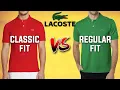 Which Lacoste Polo Fit Is Best For You Size Guide Comparison