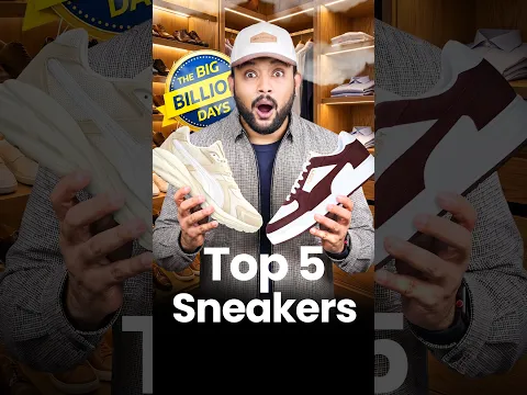 Flipkart Big Billion Days: Top 5 Branded Sneakers #shorts #sneakers #shorts #onechance
