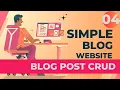 Blog Post CRUD operation using PHP XAMPP Simple PHP Blog Website Tutorial