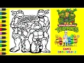 Coloring Teenage Mutant Ninja Turtles Pizza Coloring Page TMNT Coloring Page Markers