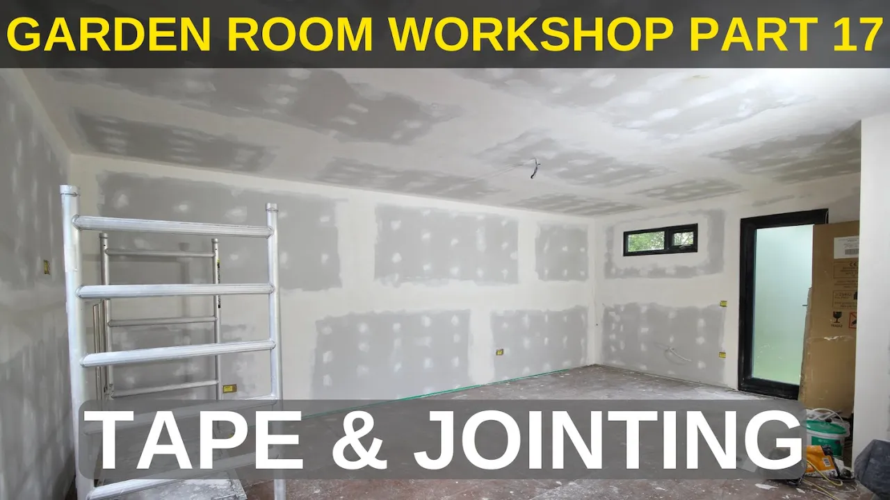 Garden Room Workshop: Part 17. Tape & Jointing: video thumbnail