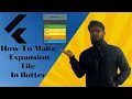How to make expansion tile in flutter Flutter tutorial 2022