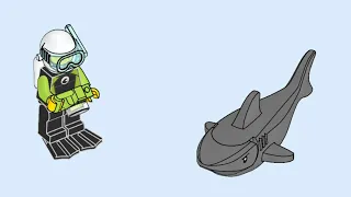 LEGO 952019 Instructions | City | Scuba Diver and Shark | Magazine Gift