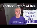 Writing Effective Teacher Letters of Recommendation for College Admissions