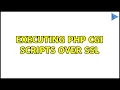 Executing PHP CGI Scripts over SSL