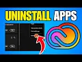 How To Uninstall Apps In Adobe Creative Cloud Step By Step Guide