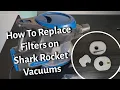 How To Replace Shark Rocket Vacuum Filter HV292 HV300 HV300W HV301 HV302 HV303 HV310 UV450
