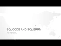SQLCODE AND SQLERRM IN ORACLE