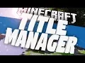 Title Manager Plugin Minecraft