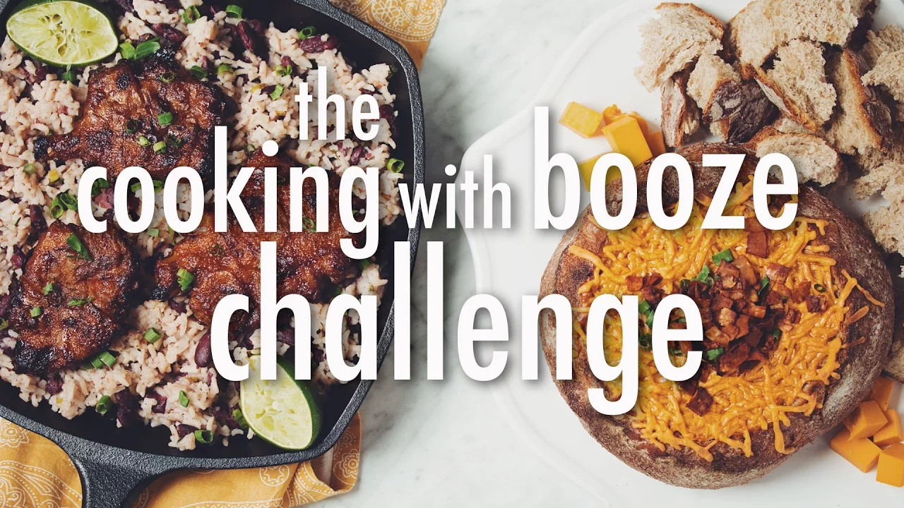 the cooking with booze challenge (vegan)   hot for food