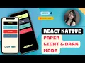 Change Theme with Dark Light Mode React Native Paper Ultimate App Customization