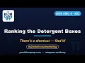 2005 AMC 8 - Problem 22 Ranking the Detergent Boxes Your Future Prep
