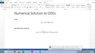 Lecture 25--02 Modified Euler method Excel
