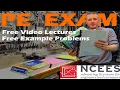 PE Exam NCEES - s Lectures Practice Problems School of PE