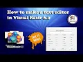 How to make a text editor in Microsoft Visual Basic 6 0 Subinay ElectroTECH