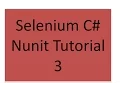 Selenium C Nunit Tutorial 3