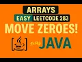 Move Zeroes LeetCode 283 - Java Tutorial in Tamil Easy Arrays