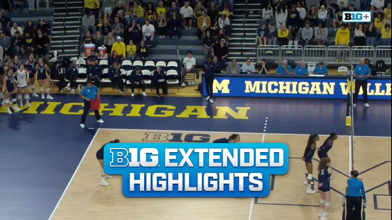 Penn State at Michigan | Extended Highlights | Big Ten Volleyball | 09/25/2026