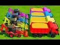 Download Lagu Work With COLORS - CAT BACKHOE LOADER on TRUCKS - Farming Simulator 22