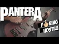 BASS COVER Pantera - F king Hostile