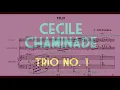 Cécile Chaminade - Piano Trio No. 1 in G Minor, Op. 11 (1881) [Score-Video]