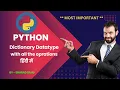 Master Python Dictionaries Ultimate Guide for Beginners Part-9