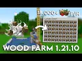 BEST MINECRAFT AUTOMATIC WOOD FARM 1 21 10 TUTORIAL - All Wood Types