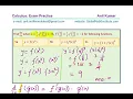 Chain Rule Function Notation Exam Review Challenge