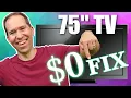 I FIXED a HUGE TV for FREE - You Can Too