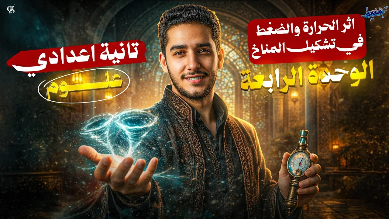 شرح درس اثر الحراره والضغط في تشكل المناخ | علوم الصف الثاني الاعدادي الترم الثاني