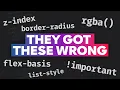 What they got WRONG with CSS