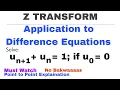 14 Application to Difference Equations Z-Transform Problem Complete Concept