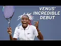 Venus Williams debut at the US Open US Open 1997