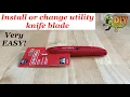 Utility knife blade change