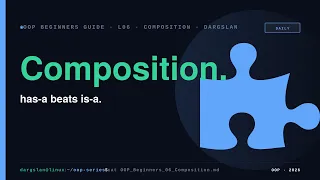 Composition over inheritance the Python senior reflex OOP L06 Daily