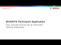 Bosch Security - DICENTIS Participant App