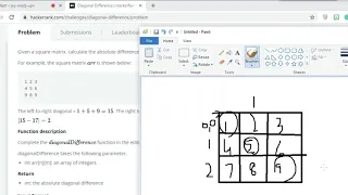 Solving Part 5 Diagonal-Difference Hacker Rank Problem Javascript