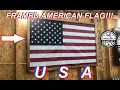 How To Make A Framed American Flag Great Decor For Garage Gym ETC USA DIY