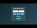 Advanced Countdown Timer using HTML CSS and JavaScript