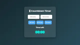 Advanced Countdown Timer using HTML CSS and JavaScript