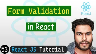 Form Validation in React React JS Tutorial