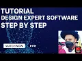 Haff East Tutorial Design Expert Software Response Surface Methodology Step By Step