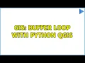 GIS Buffer loop with Python QGIS