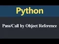 Pass or Call by Object Reference in Python Hindi