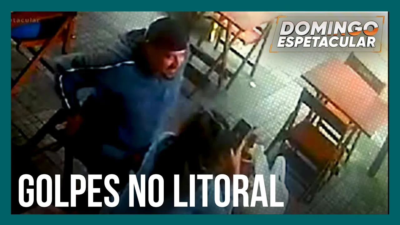 Câmeras flagram casal de férias aplicando golpes em restaurantes e pousada no litoral de SP