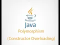 12 - Polymorphism constructor overloading in NetBeans