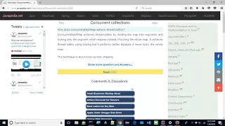 How does ConcurrentHashMap achieve thread-safety javapedia net