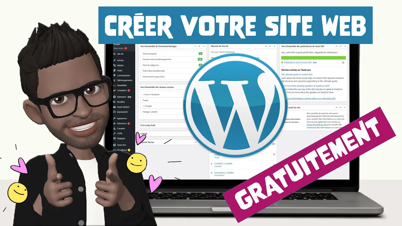 Tutoriels Formation WordPress : Comment créer votre site web gratuitement et facilement en local