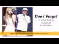 Don't Forget - Crush ft. Taeyeon [ENG+ROM+PICTURES] Color Coded Lyrics
